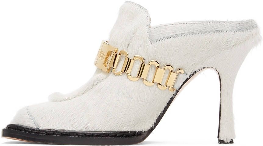 Section 8 SSENSE Exclusive White Pony Hair Heels