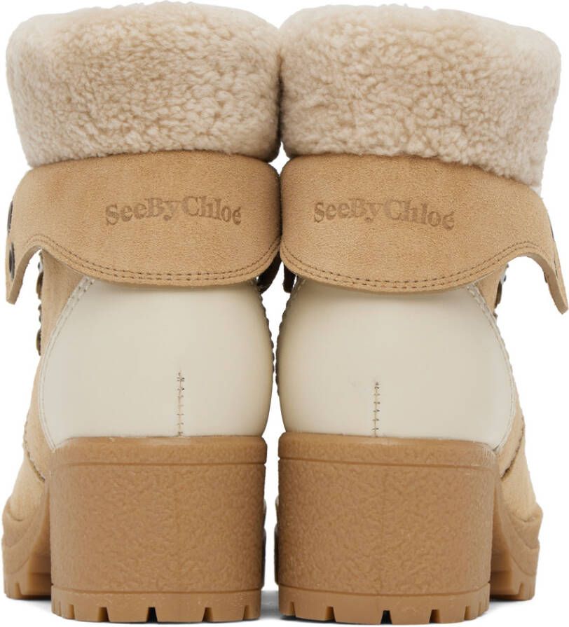 See by Chloé Beige Eileen Boots