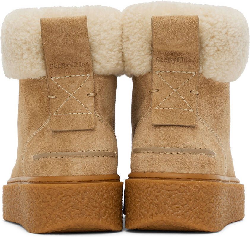 See by Chloé Beige Jillie Boots