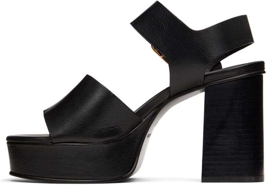 See by Chloé Black Lexy Heeled Sandals