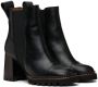 See by Chloé Black Mallory Ankle Boots - Thumbnail 4