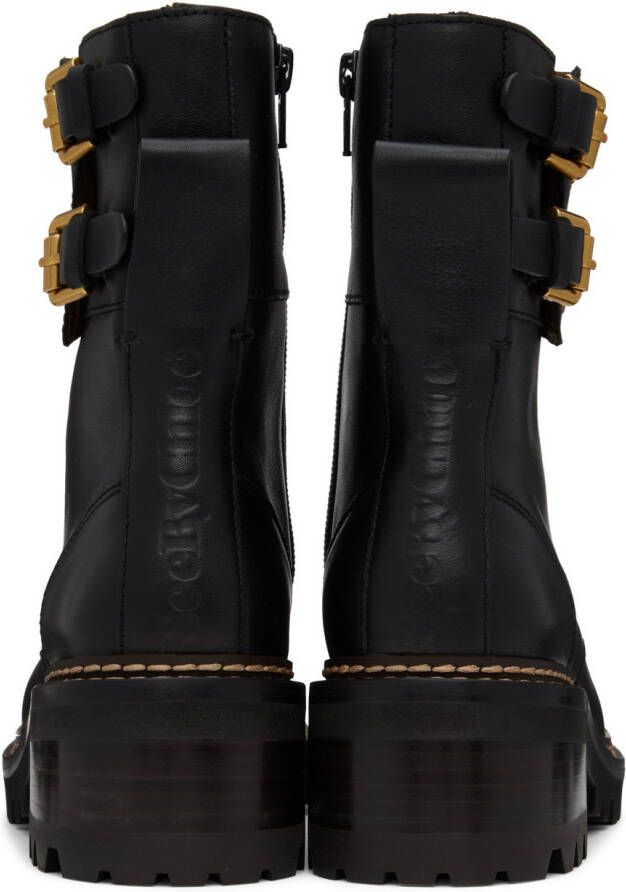 See by Chloé Black Mallory Boots