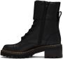 See by Chloé Black Mallory Combat Boots - Thumbnail 3