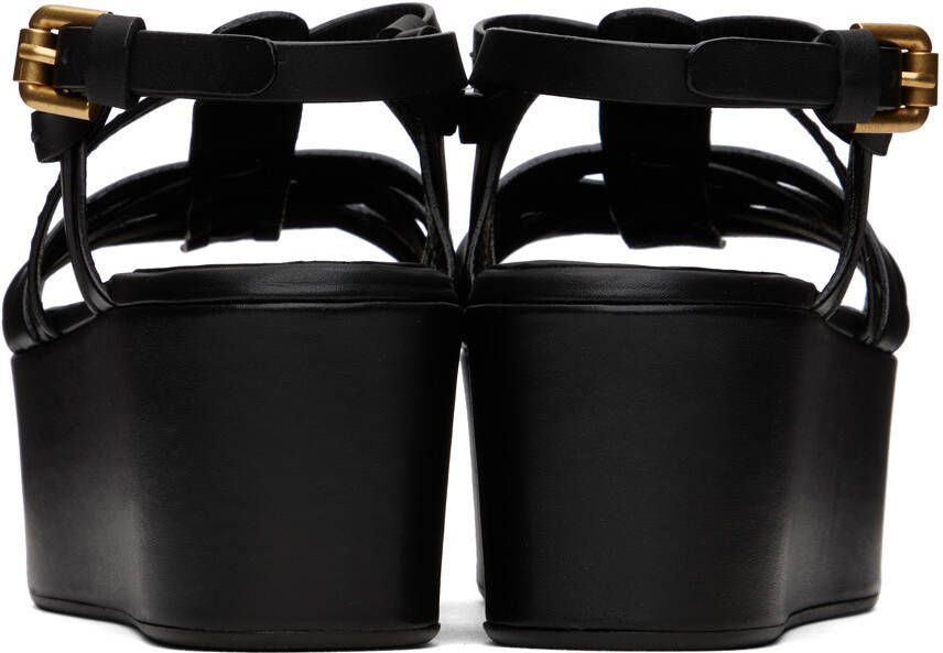 See by Chloé Black Sierra Heeled Sandals