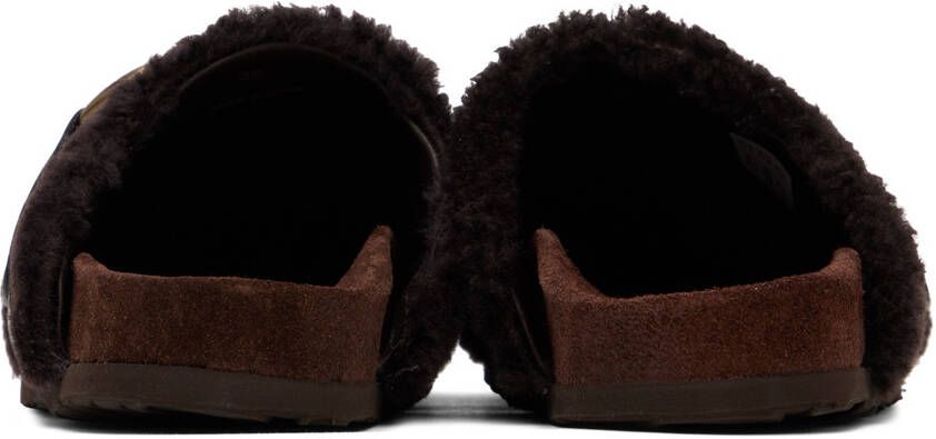 See by Chloé Brown Gema Shearling Mules