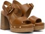 See by Chloé Brown Joline Heeled Sandals - Thumbnail 4