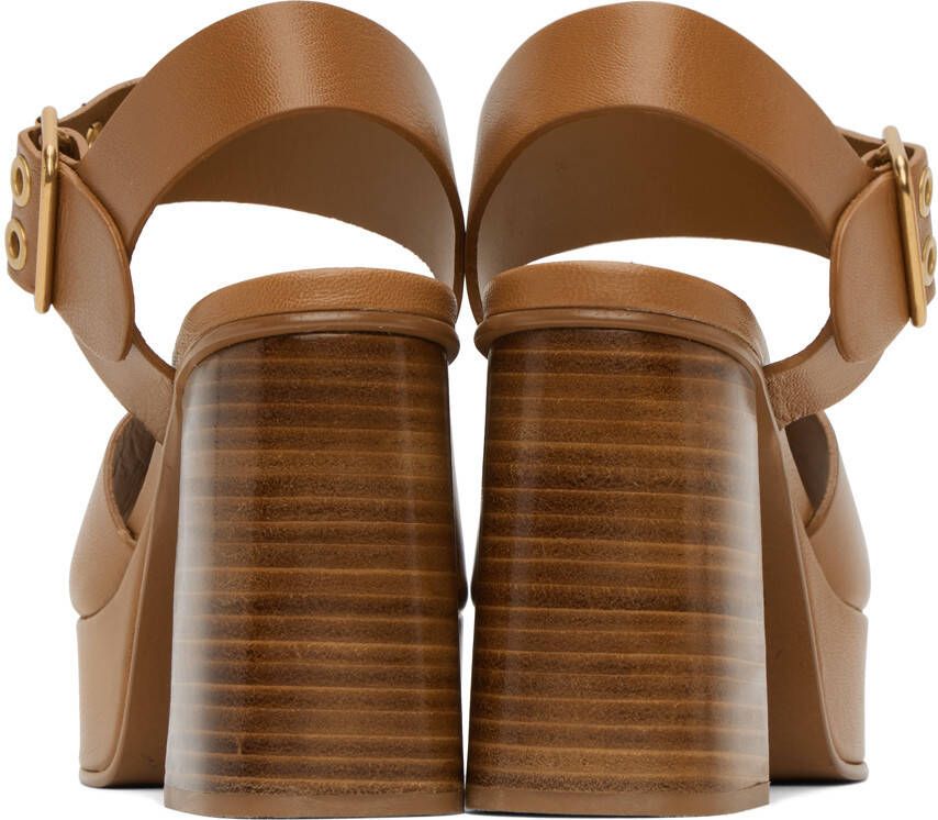 See by Chloé Brown Lexy Heeled Sandals