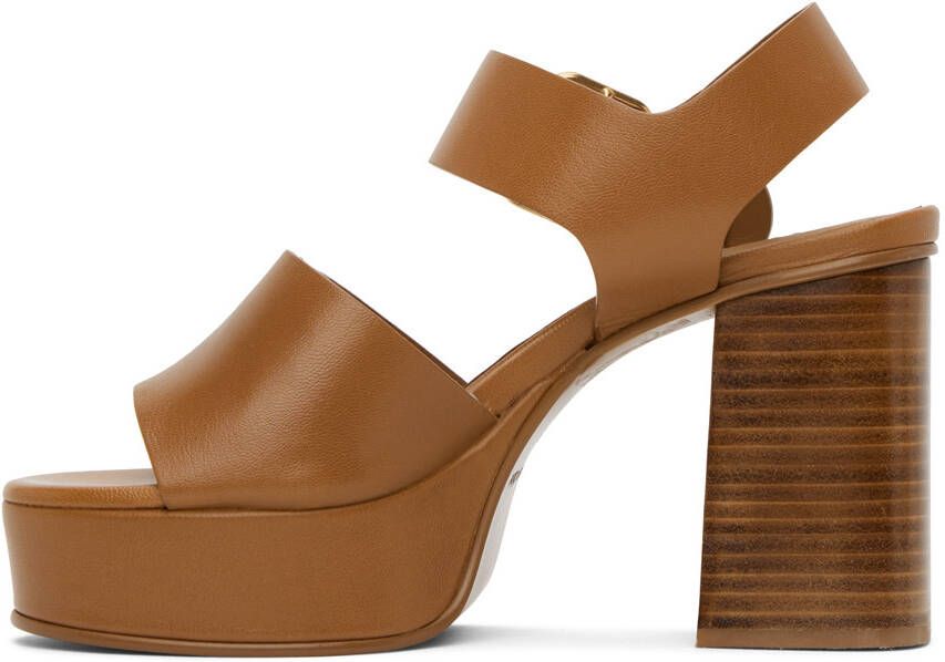 See by Chloé Brown Lexy Heeled Sandals
