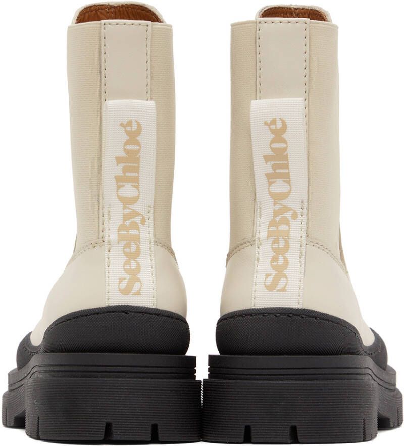 See by Chloé Off-White Alli Chelsea Boots