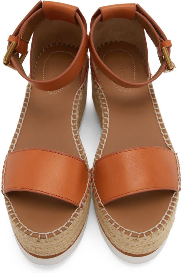 See by Chloé Orange Glyn Espadrille Sandals