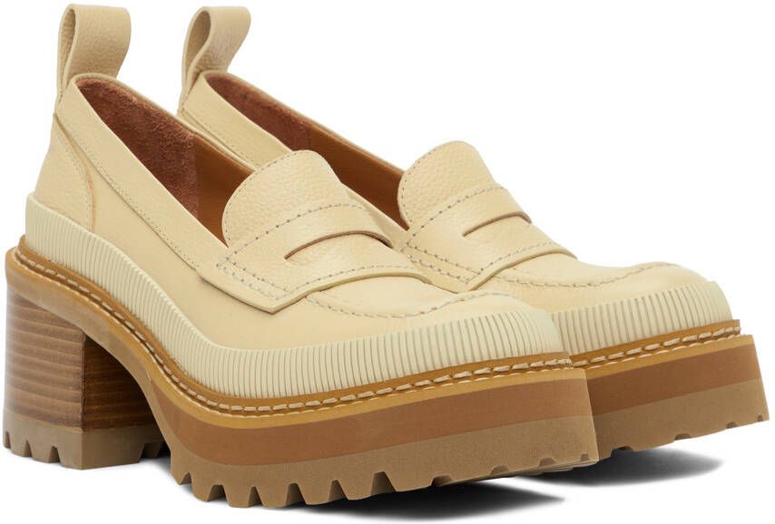 See by Chloé SSENSE Exclusive Beige Mahalia Loafers