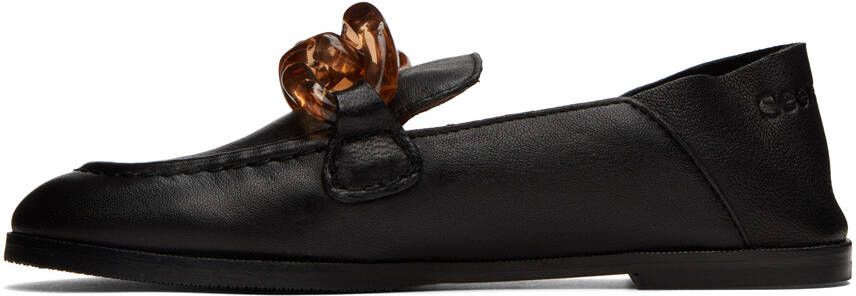 See by Chloé SSENSE Exclusive Black Mahe Loafers