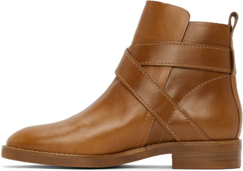 See by Chloé Tan Lyna Ankle Boots