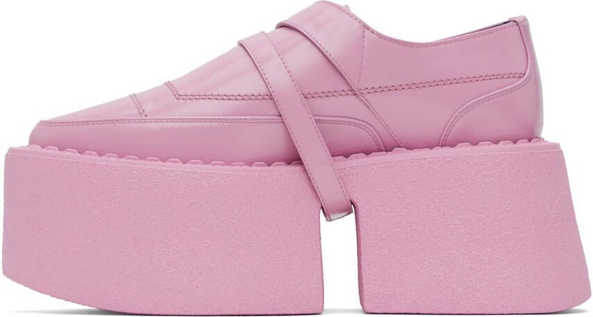 SHANG XIA SSENSE Exclusive Pink Superstack Oxfords