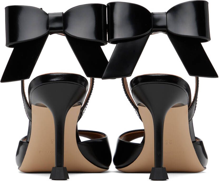 Shushu Tong Black Bow Heeled Sandals