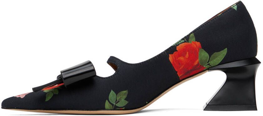 Shushu Tong Black Floral Heels