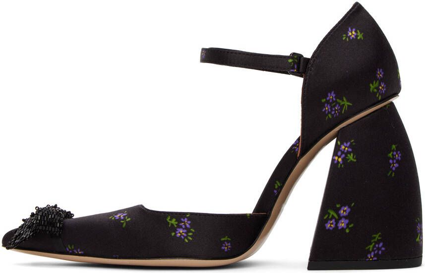 Shushu Tong Black Floral Heels