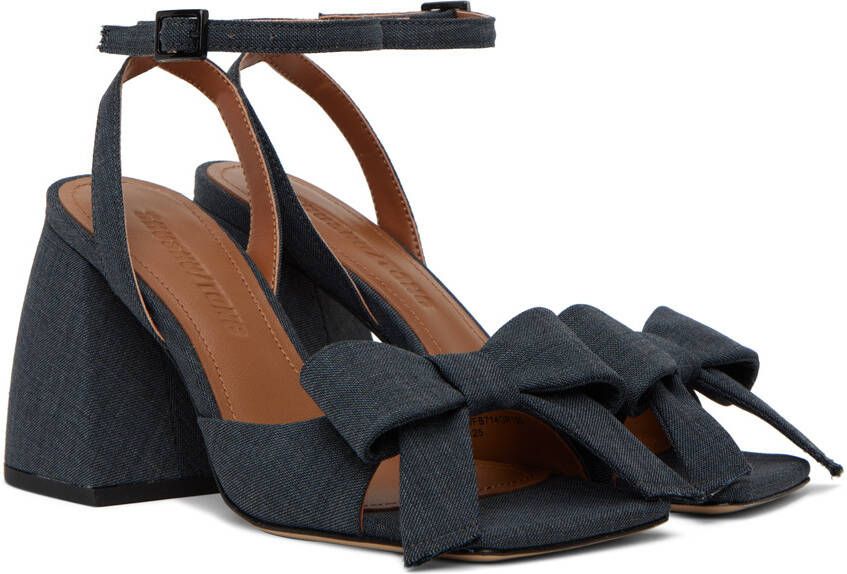 Shushu Tong SSENSE Work Capsule – Gray Bow Heeled Sandals