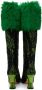 SHUTING QIU Green & Black Floral Tall Boots - Thumbnail 2