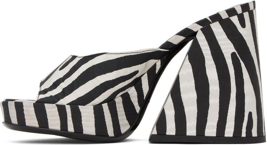 Simon Miller Black & White Slice Heeled Sandals