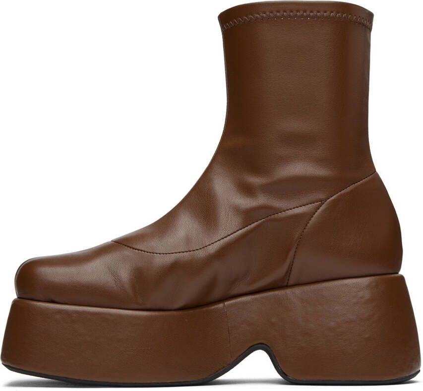 Simon Miller Brown Faux-Leather Boots