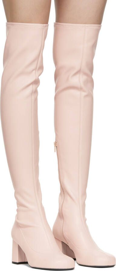 Simon Miller Pink Faux-Leather Tall Mojo Boots