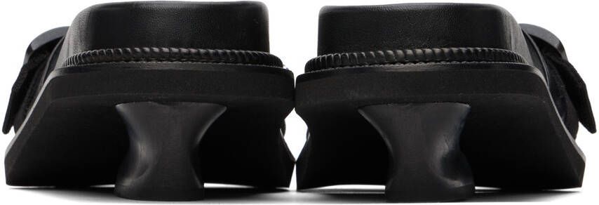 Simone Rocha Black Embellished Slides