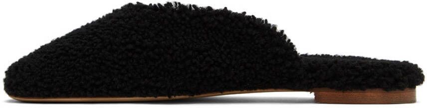 Sleeper Black Shearling Slippers