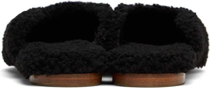 Sleeper Black Shearling Slippers