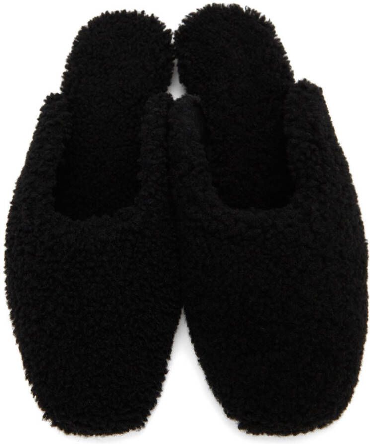 Sleeper Black Shearling Slippers