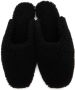 Sleeper Black Shearling Slippers - Thumbnail 5