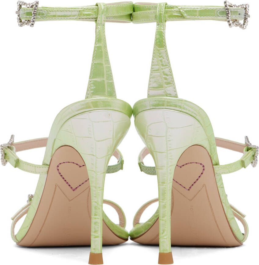 Sophia Webster Green Venus Heeled Sandal