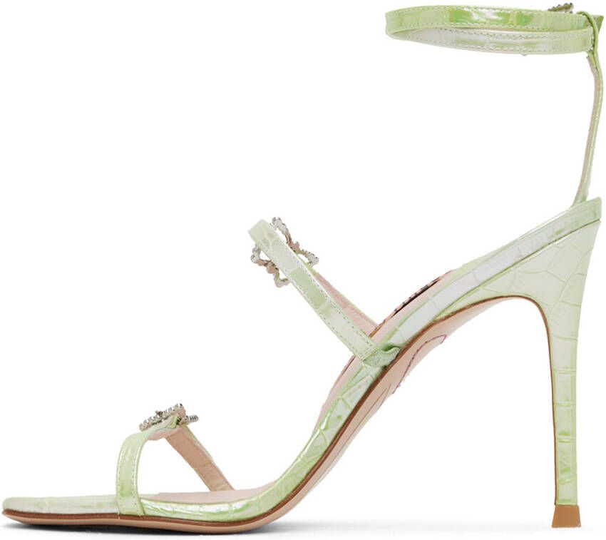 Sophia Webster Green Venus Heeled Sandal