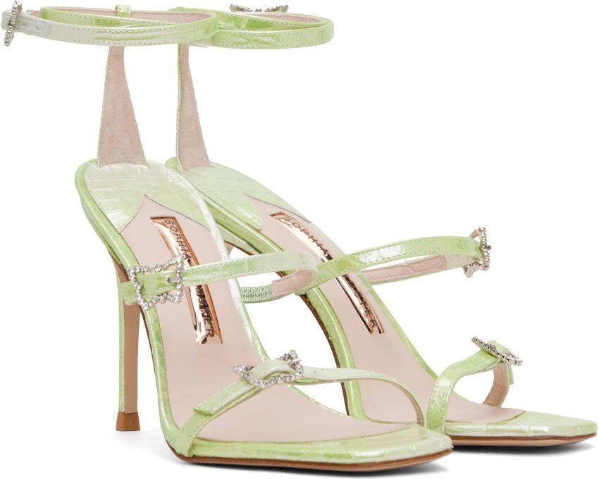 Sophia Webster Green Venus Heeled Sandal