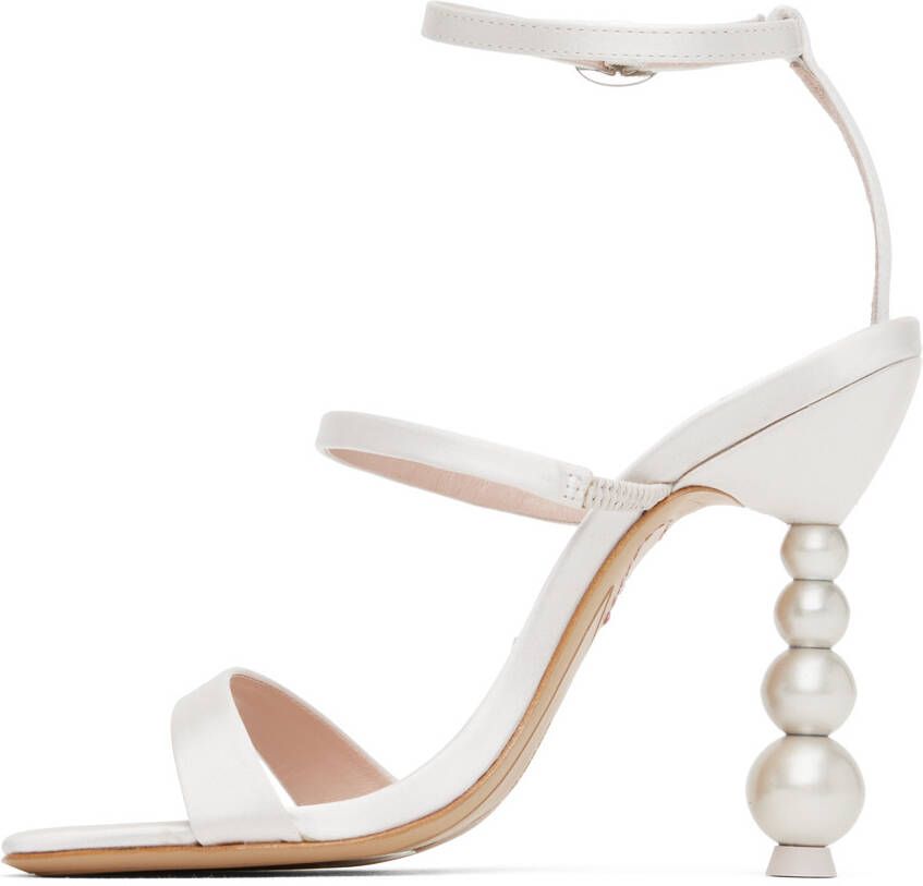 Sophia Webster Off-White Rosalind Pearl Heeled Sandals