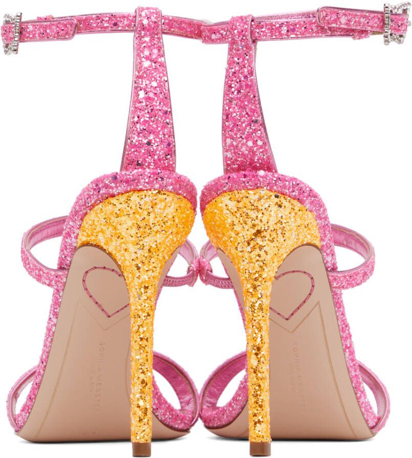 Sophia Webster Pink Rosalind Heeled Sandals