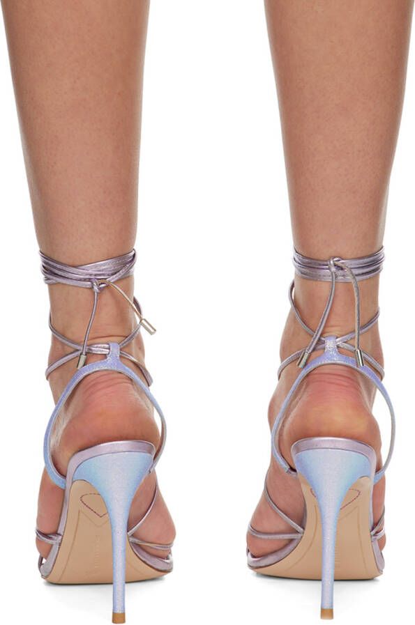 Sophia Webster Silver Amora Heeled Sandals