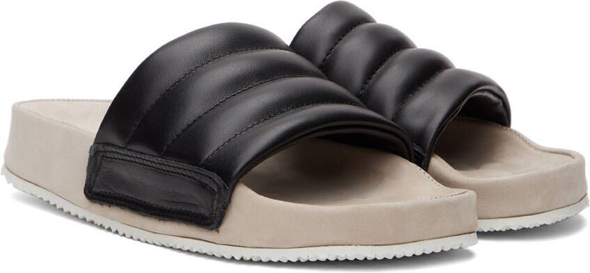 Spalwart Black Pause Puff Sandals