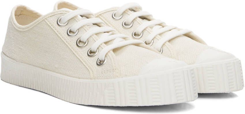 Spalwart Off-White Linen Special Low Sneakers