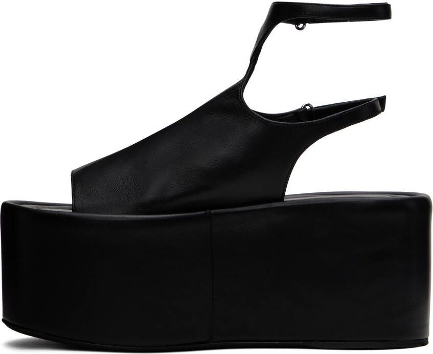 Sportmax Black Platform Sandals