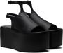 Sportmax Black Platform Sandals - Thumbnail 4