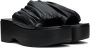 Staud Black Nina Platform Sandals - Thumbnail 4