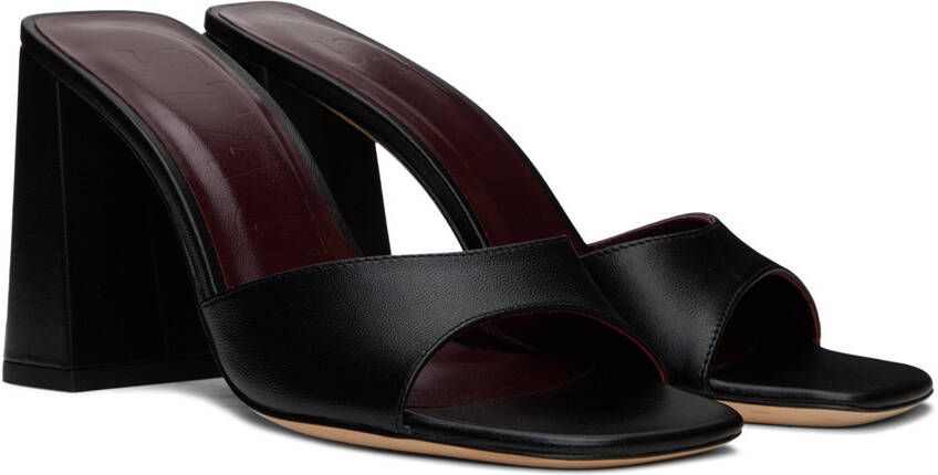 Staud Black Sloane Leather Heeled Sandals