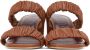 Staud Brown Frankie Ruched Sandals - Thumbnail 2