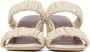 Staud Off-White Frankie Ruched Sandals - Thumbnail 2
