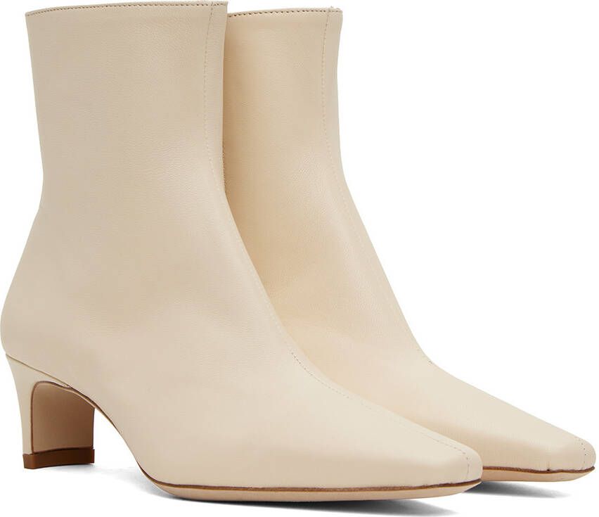 Staud Off-White Wally Ankle Boots