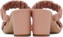 Staud Pink Ruched Frankie Sandals - Thumbnail 2