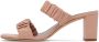 Staud Pink Ruched Frankie Sandals - Thumbnail 3