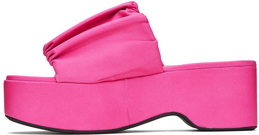 Staud Pink Nina Platform Sandals