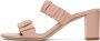 Staud Pink Ruched Frankie Sandals - Thumbnail 7